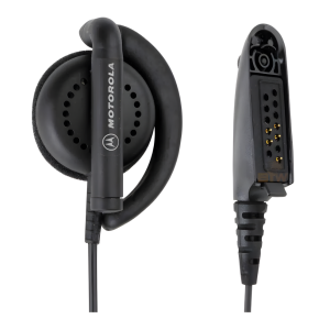 Motorola - 1 Wire Flexible Ear Receiver (Black)