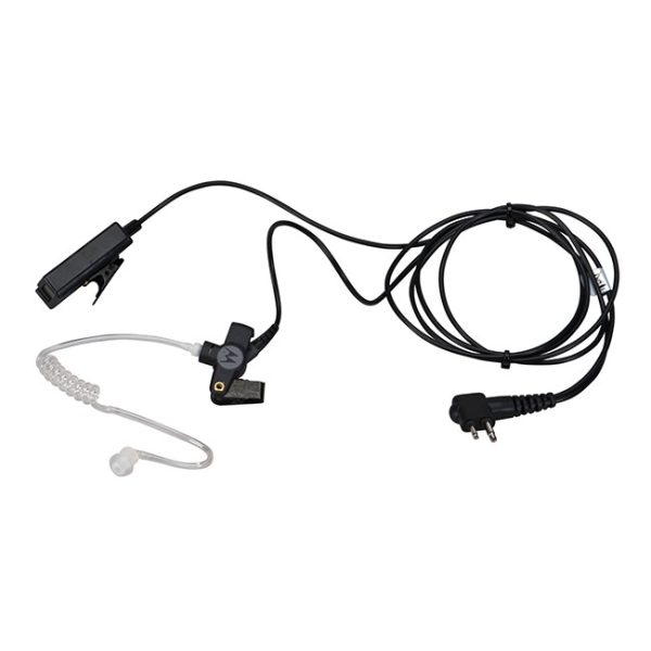 Motorola 2-Wire Earpiece with Clear Acoustic Tube (Black)