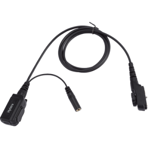 Hytera - PTT & MIC cable (for use with Receive-Only Earpiece)