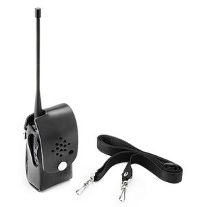 Entel - Heavy Duty Black Leather Case with Belt Loop