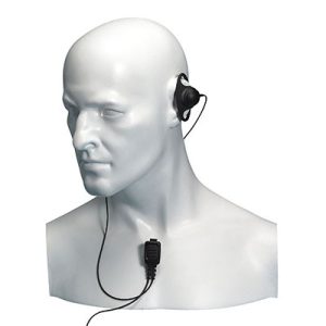 Entel ‘D’ shaped earpiece and tie clip microphone (DX series)