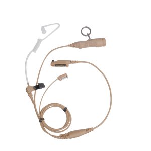 Hytera - 3-Wire Dual PTT Surveillance Earpiece with Transparent Acoustic Tube