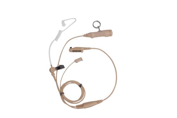 Hytera - 3-Wire Dual PTT Surveillance Earpiece with Transparent Acoustic Tube
