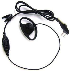 Hytera - D Type earpiece with in-line PTT & volume control