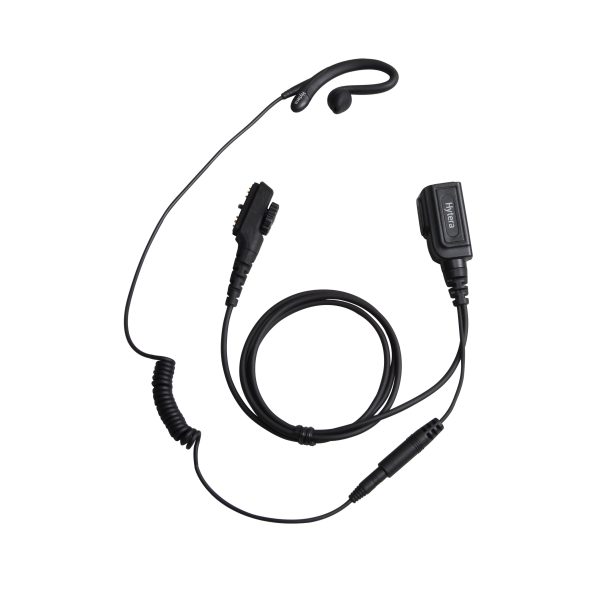 Hytera - C Style Earloop Earpiece with PTT & MIC Cable
