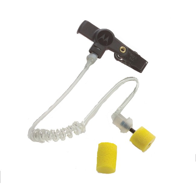 Motorola - Extreme Noise Kit, Includes Foam Earplugs with Acoustic Tube (Black)