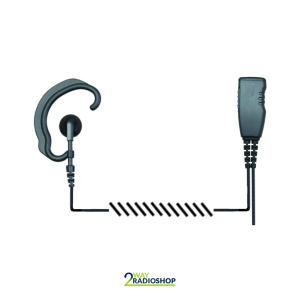 Value Hytera G-shaped Ear hanger earphone with coil cable, inline Mic and PTT