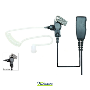 Value Hytera Otto Style Acoustic Tube Earpiece with Lapel Mic and PTT (Split cable)