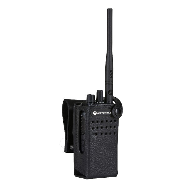 Motorola - Hard Leather Case with 3" Fixed Belt Loop  FOR NON DISPLAY RADIO