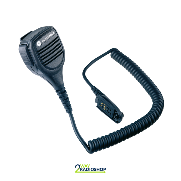 Motorola - Remote Speaker Microphone (IP57) with Windporting Enhanced Noise Reduction