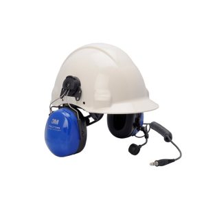3M Peltor ATEX Twin Cup Headset with Helmet Attachment & Boom Mic