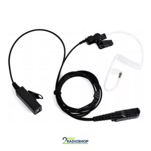Motorola - 2-Wire Surveillance Earpiece with Combined Mic/PTT(Black)