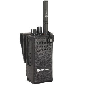 Motorola - Hard Leather Carry Case with 2.5" Swivel Belt Loop for Non-Display Radio