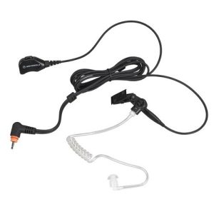 Motorola - 2-Wire Earpiece with Clear Acoustic tube (Black)