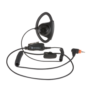 Motorola - Adjustable D Style Earpiece with Inline Mic/PTT