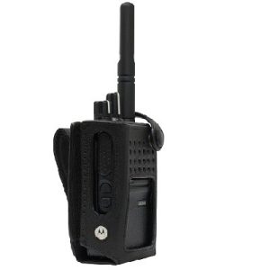 Motorola - Leather Carry Case with Fixed Belt Loop for Standard Battery