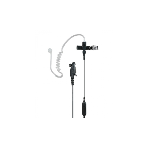 Black Earpiece w. Acoustic Tube, Microphone & PTT - EAN30-P
