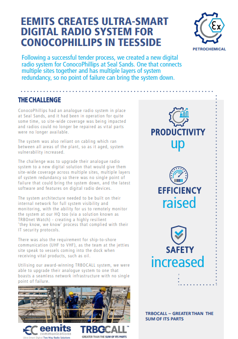 Eemits Delivers New Digital Radio System for ConocoPhillips