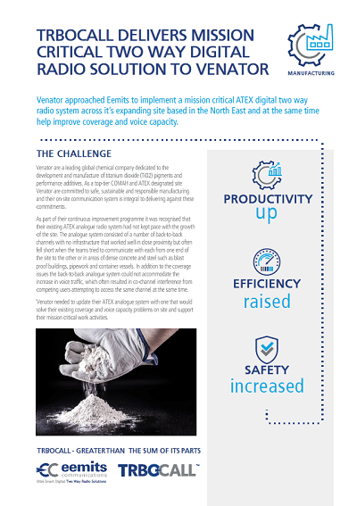 Eemits Delivers Ultra-Smart Radio Solution for Venator