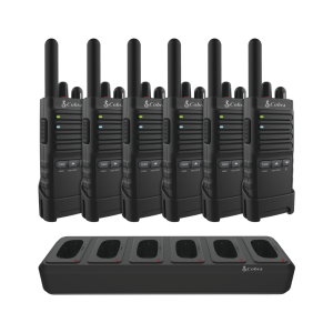 Cobra PX650 Six Pack with Six Port Charging Dock