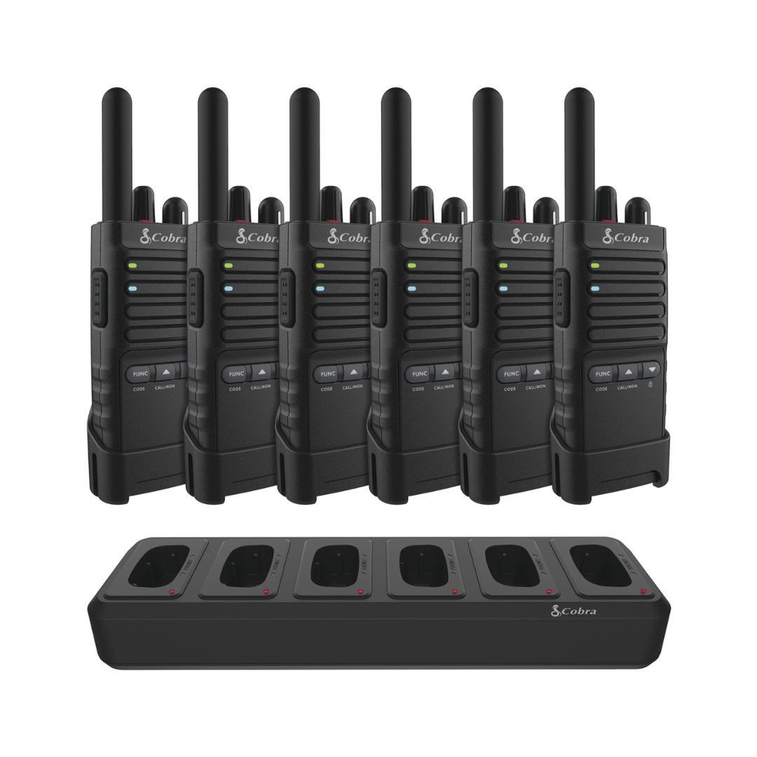 Cobra PX650 Six Pack with Six Port Charging Dock